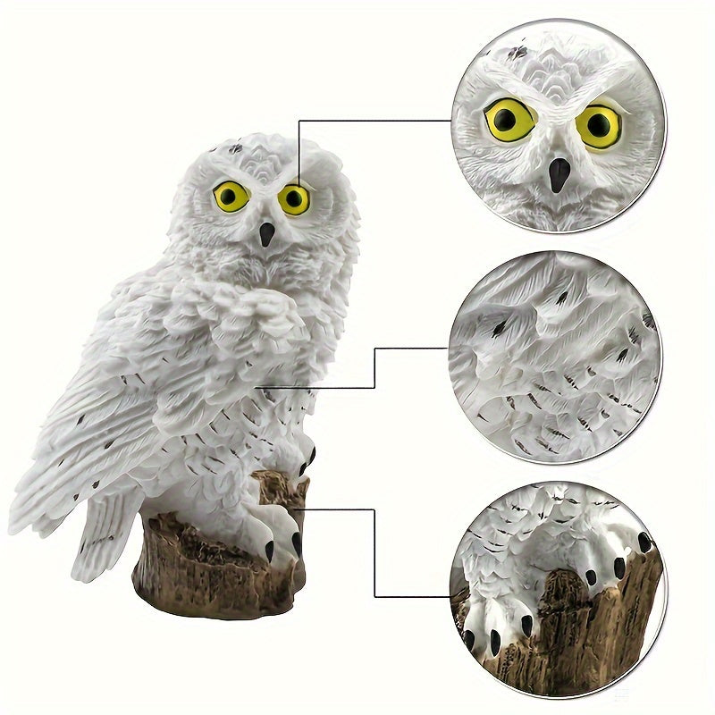 LuxeAura Lumière de Jardin Solaire LED Hibou | Transformez votre jardin avec une illumination enchanteresse pour une ambiance sereine