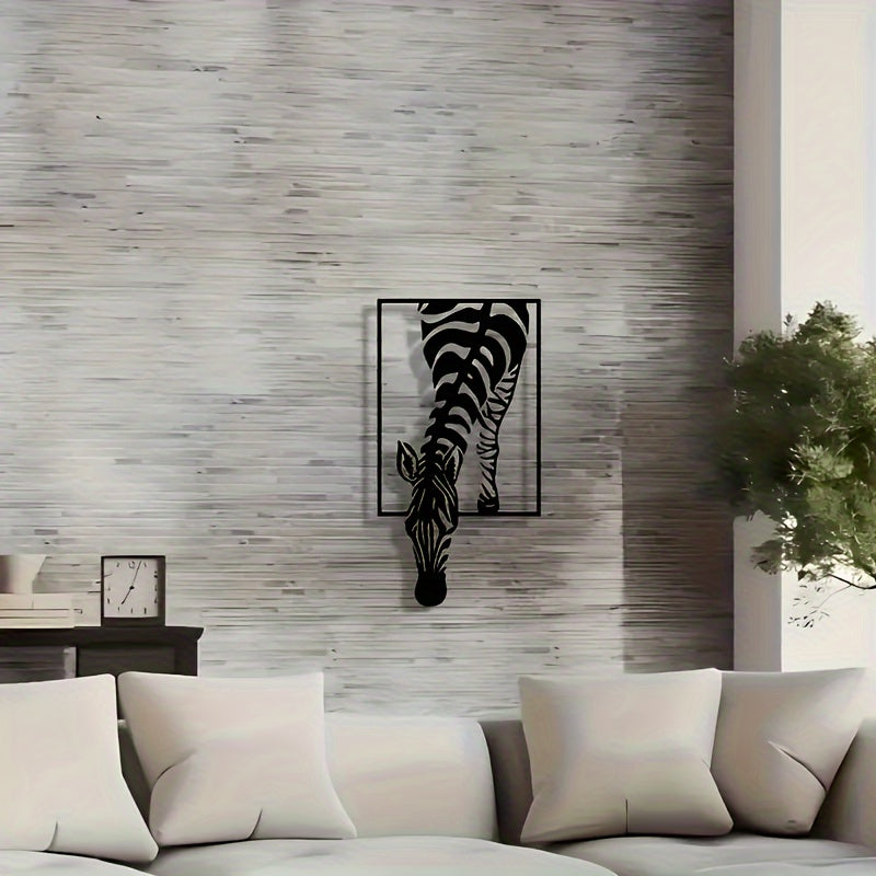 Décoration Murale Silhouette de Zèbre - Élégance Stylée pour Votre Espace