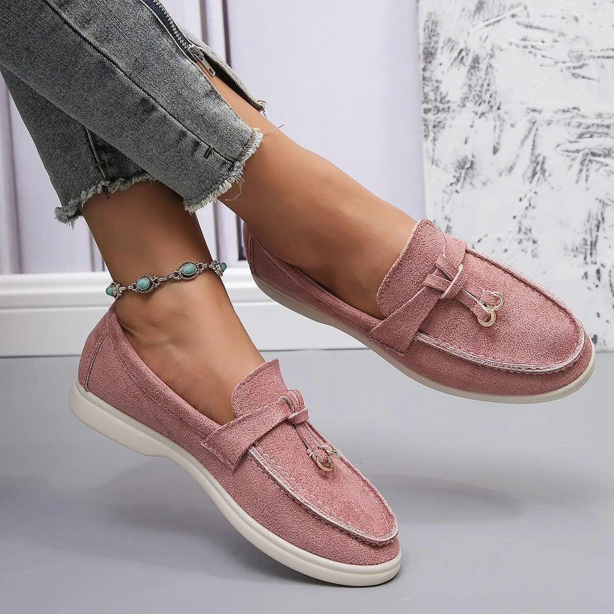 Ann-Sophie | Suède Mocassins