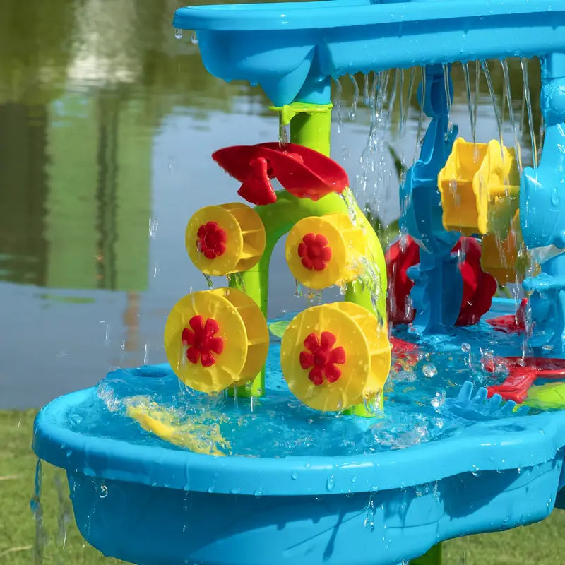 SplashTower - Table à sable et à eau à 3 niveaux pour enfants