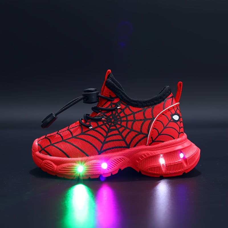 Baskets LED SpinnenWeb - Aventures Éclatantes pour Enfants