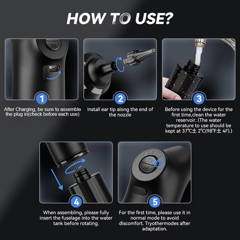 AquaClean Nettoyeur d'oreilles – Élimination de l'eau auriculaire en toute sécurité et confort