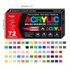 72 Marqueurs de Peinture Acrylique – Parfaits pour la Peinture Créative sur Diverses Surfaces