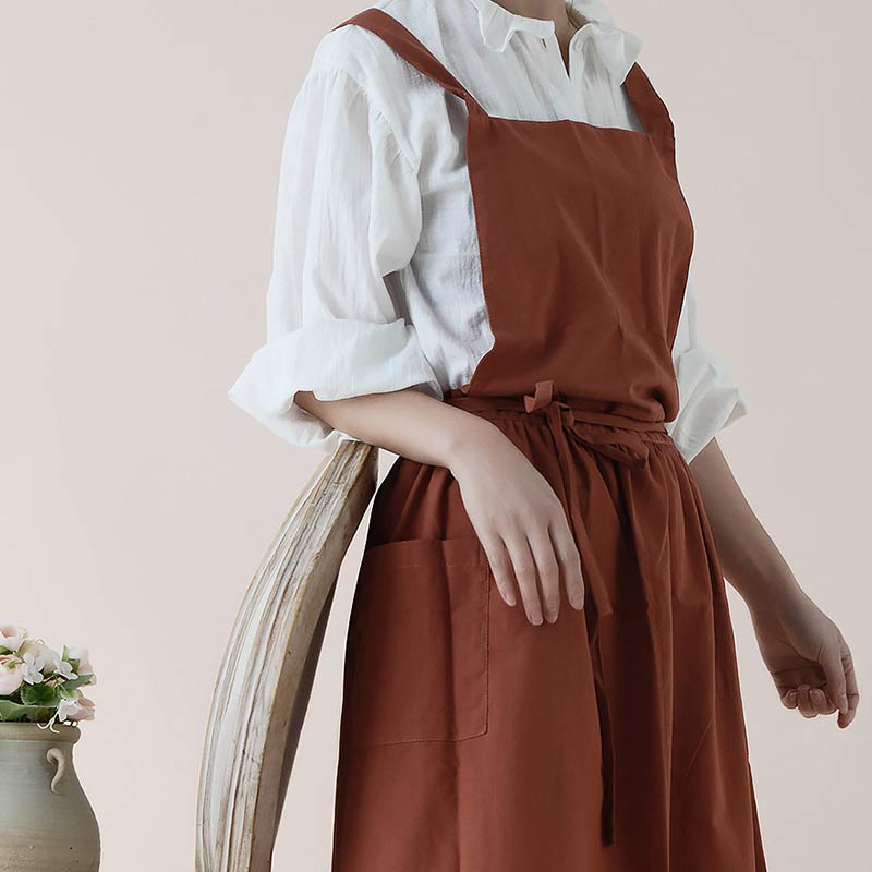 Tablier en coton imperméable avec poches pratiques – ChefMate