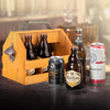 Caddy en Bois pour Bouteilles avec Ouvre-Bouteille - Cadeau Parfait pour la Fête des Pères ou Cadeau d'Affaires