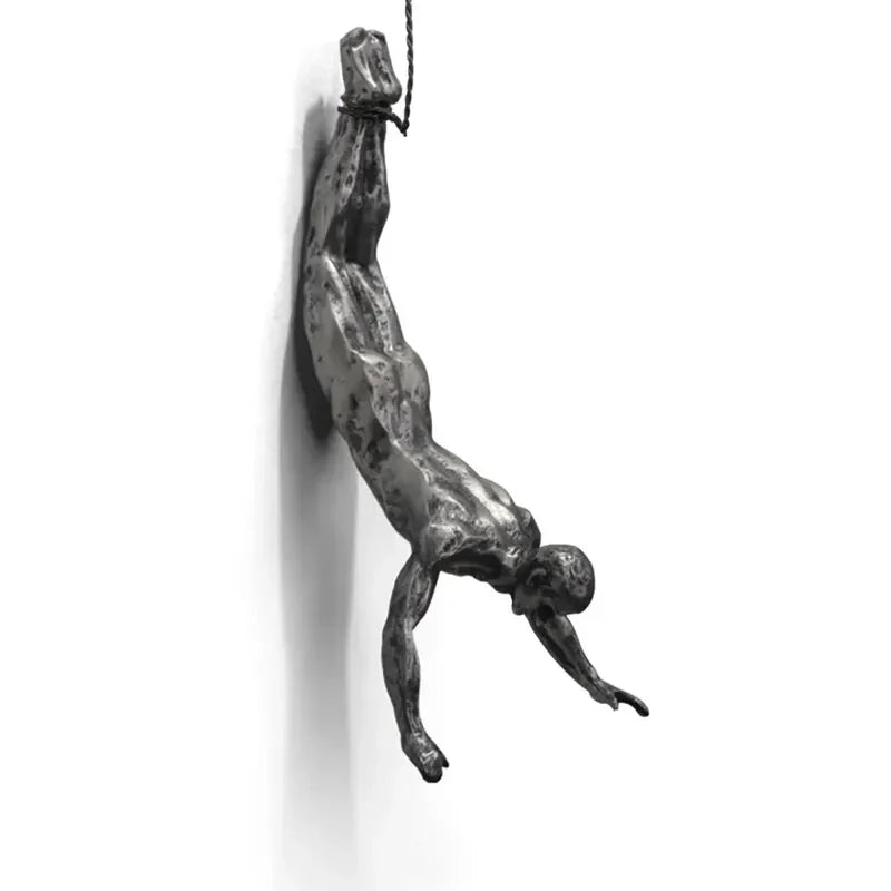 ElevéArt Luxe Ensemble de Décoration Murale | Homme Grimpant Créatif pour des Accents Intérieurs Uniques