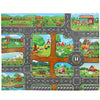 Tapis de Jeu Interactif Aventure – Découvrez la Ferme et la Circulation avec des Jouets
