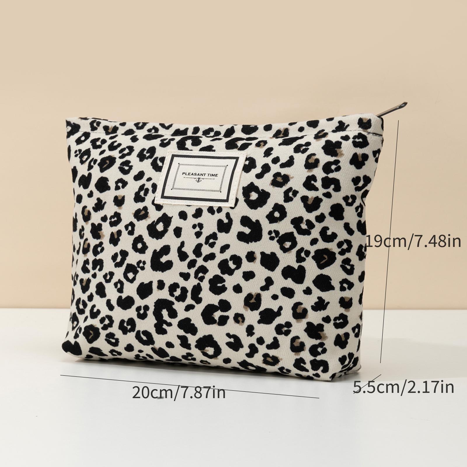 Trousse de Maquillage Chic Léopard – Compacte et Fonctionnelle