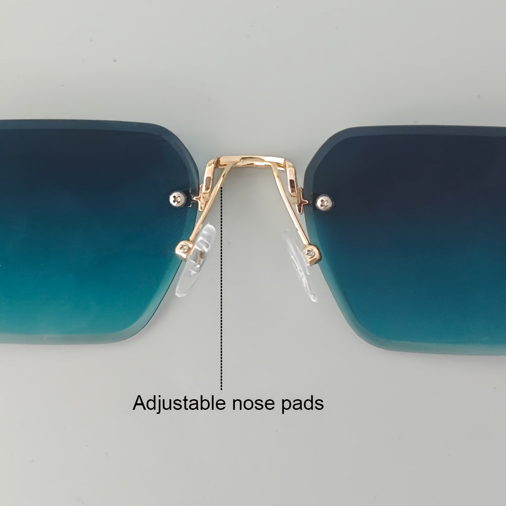 Lunettes Carrées Sans Monture pour Hommes – Élégance et Confort en Un