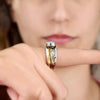 Bague Spinner en Aquamarine - Selene
