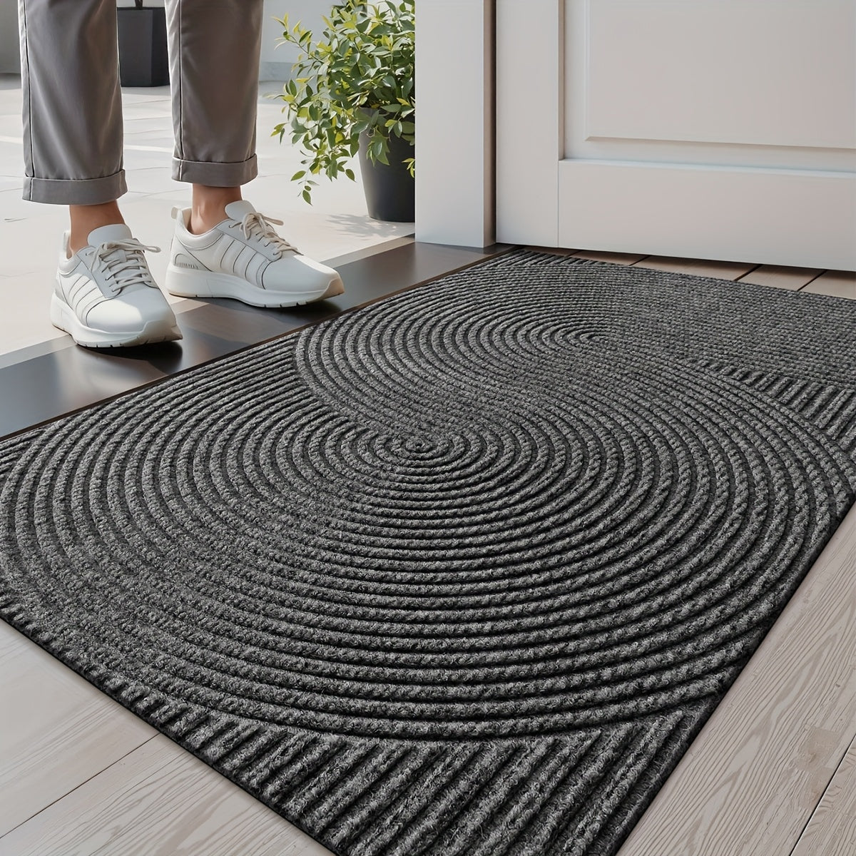 Tapis de Porte Géométrique Dajiang – Durable et Élégant