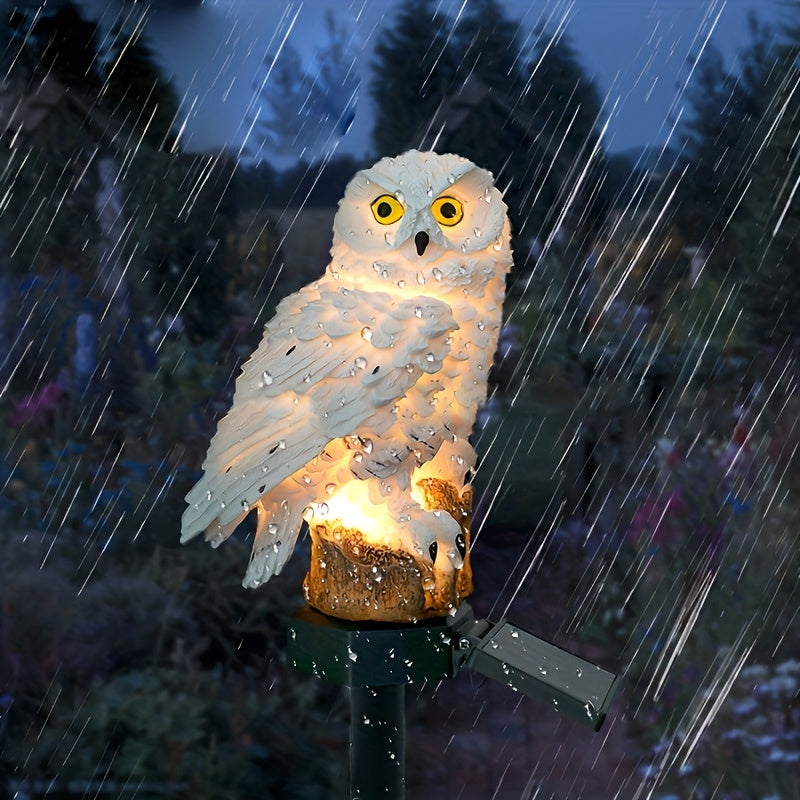 LuxeAura Lumière de Jardin Solaire LED Hibou | Transformez votre jardin avec une illumination enchanteresse pour une ambiance sereine