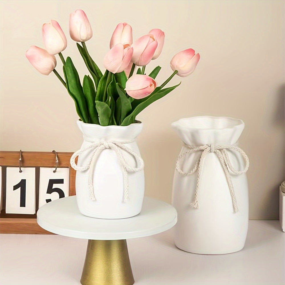 Vase Décoratif Géométrique Bohème – Idéal pour les Décorations de Printemps et de Pâques
