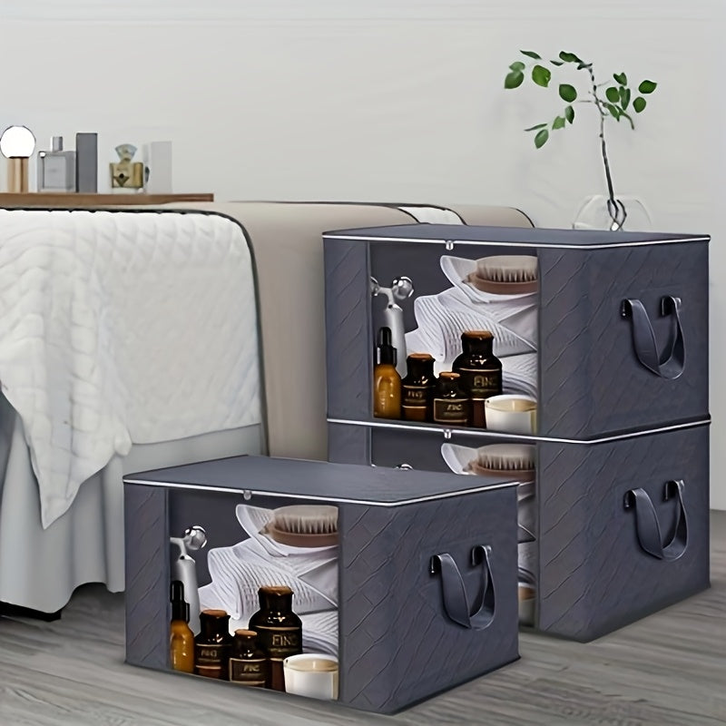 Bacs de rangement en tissu Luxe OpulentHaven | Bacs spacieux et pliables pour une organisation élégante de la maison et tranquillité