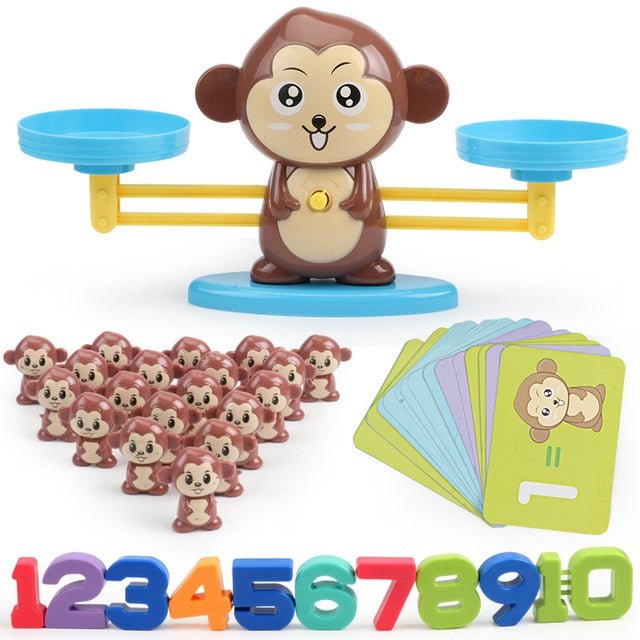 Calcul ludique avec la balance des singes – MonkeyMath
