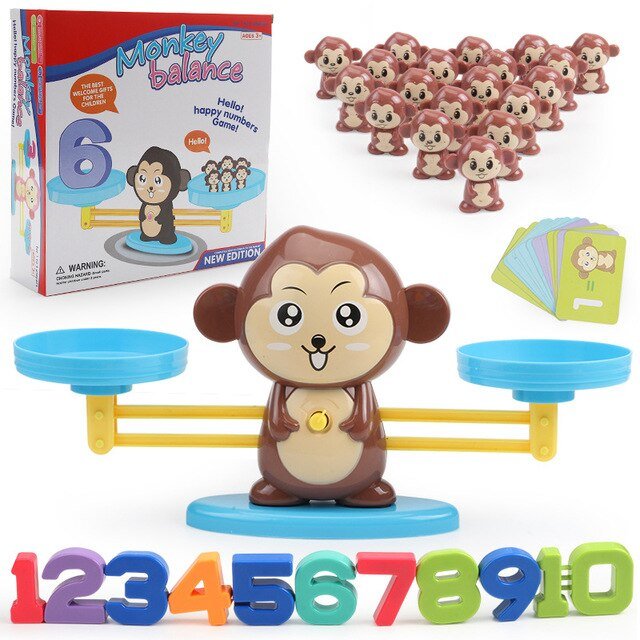 Calcul ludique avec la balance des singes – MonkeyMath