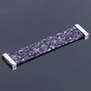 Bracelet en cuir avec cristaux en pierre naturelle