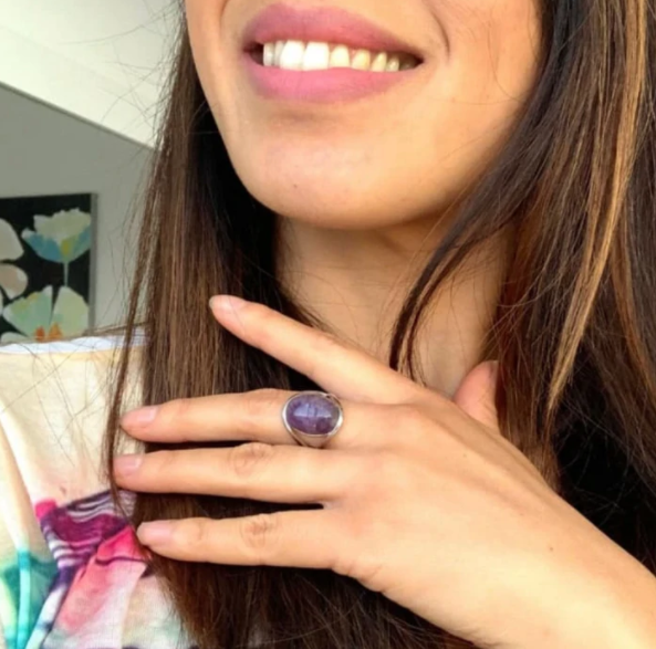 Bague spirituelle en améthyste