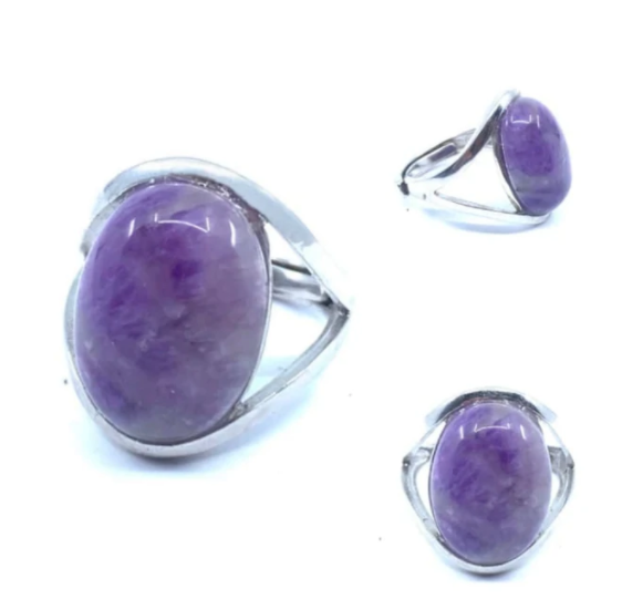 Bague spirituelle en améthyste