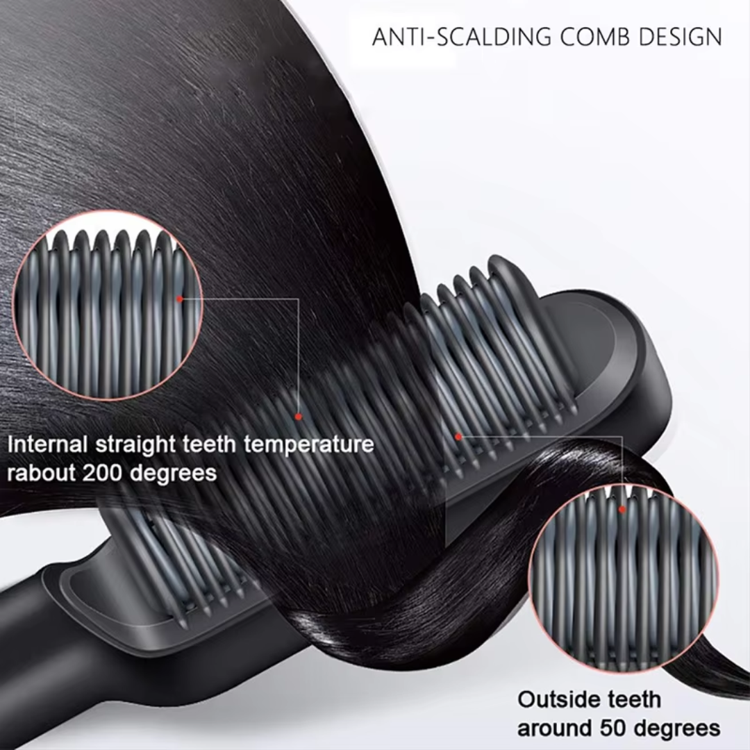 Brosse Coiffante – 5 Réglages de Chaleur, Chauffage Rapide