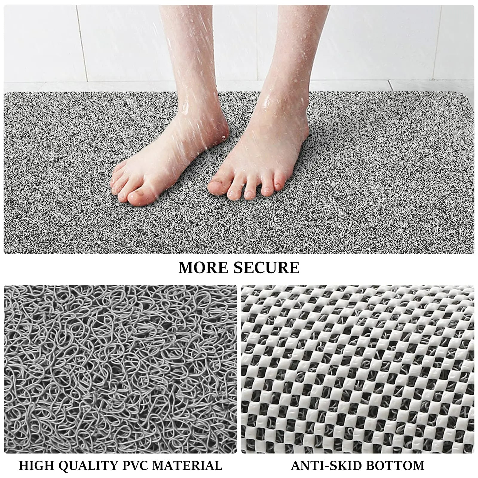 AquaSafe - Tapis de Douche Antidérapant