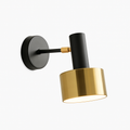 Applique murale LED design avec base dorée et abat-jour en métal Home