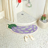Tapis de bain antidérapant avec design de bananes ou d'aubergines - ZestPad