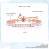 Bracelet ajustable en or rose