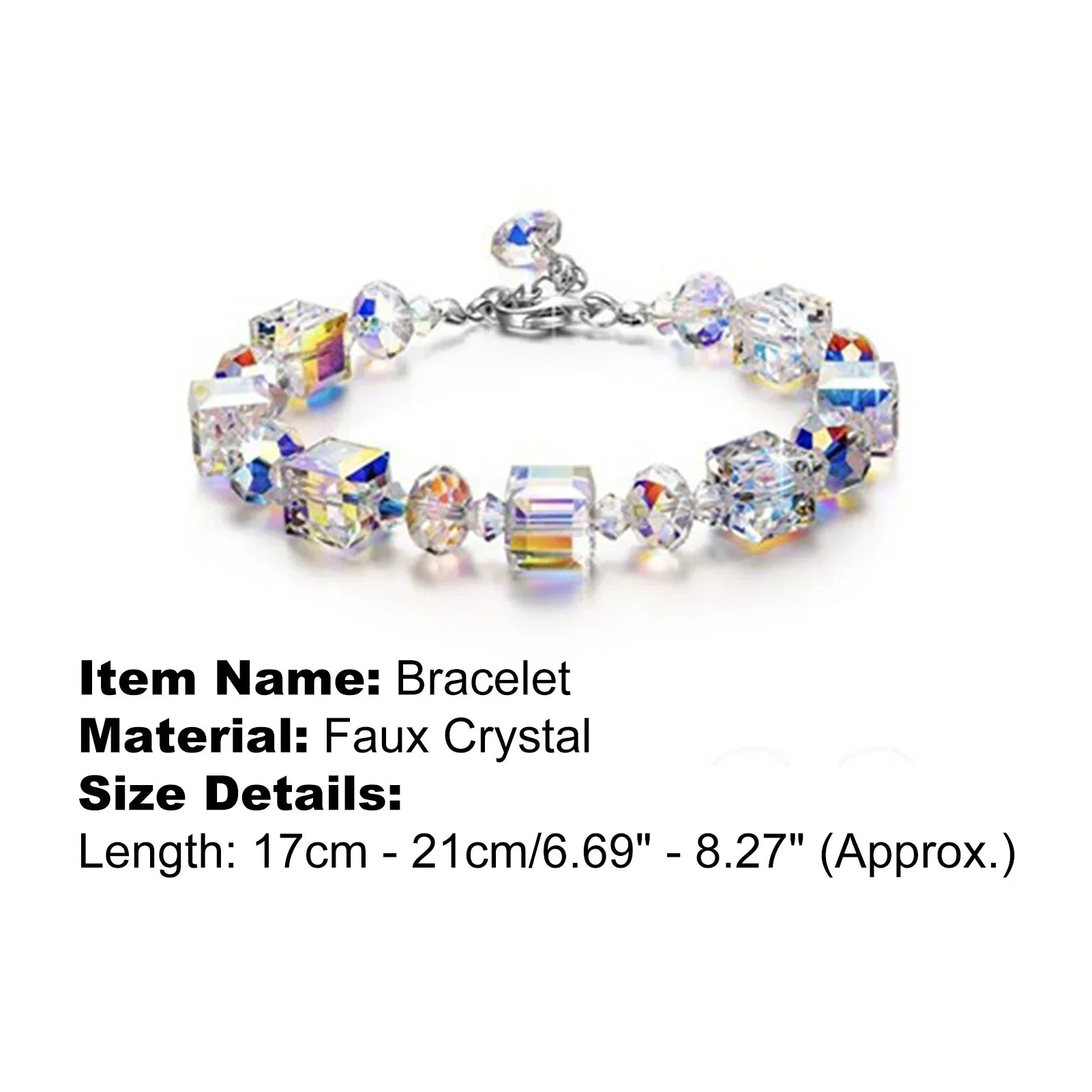 Bracelet en cristal cubique polyvalent