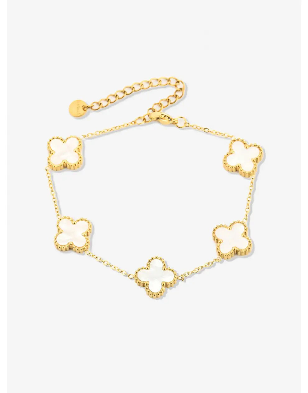 BRACELET À QUINTE FEUILLES DE TRÈFLE