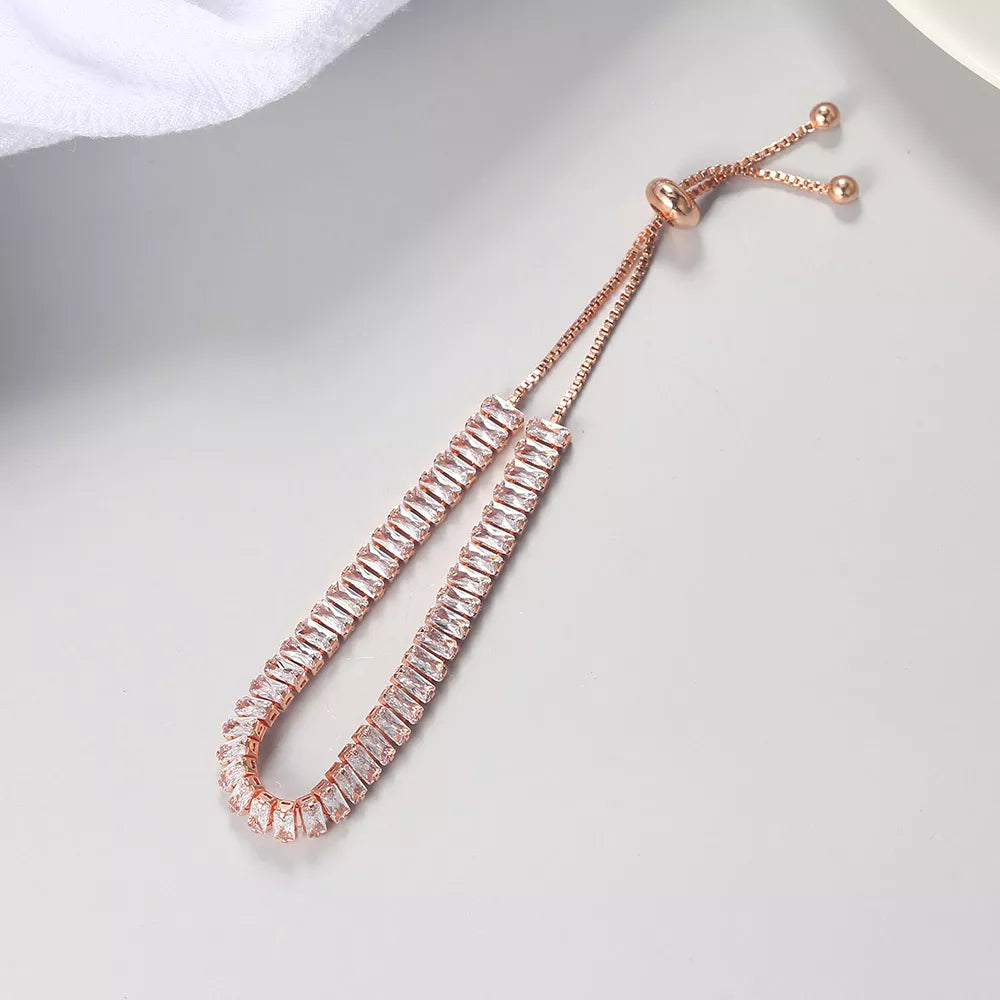 Bracelet ajustable en or rose