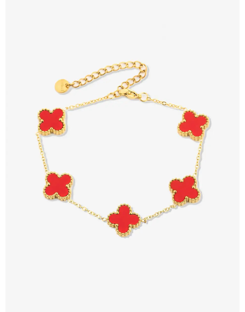 BRACELET À QUINTE FEUILLES DE TRÈFLE