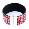 Bracelet en cuir avec cristaux en pierre naturelle
