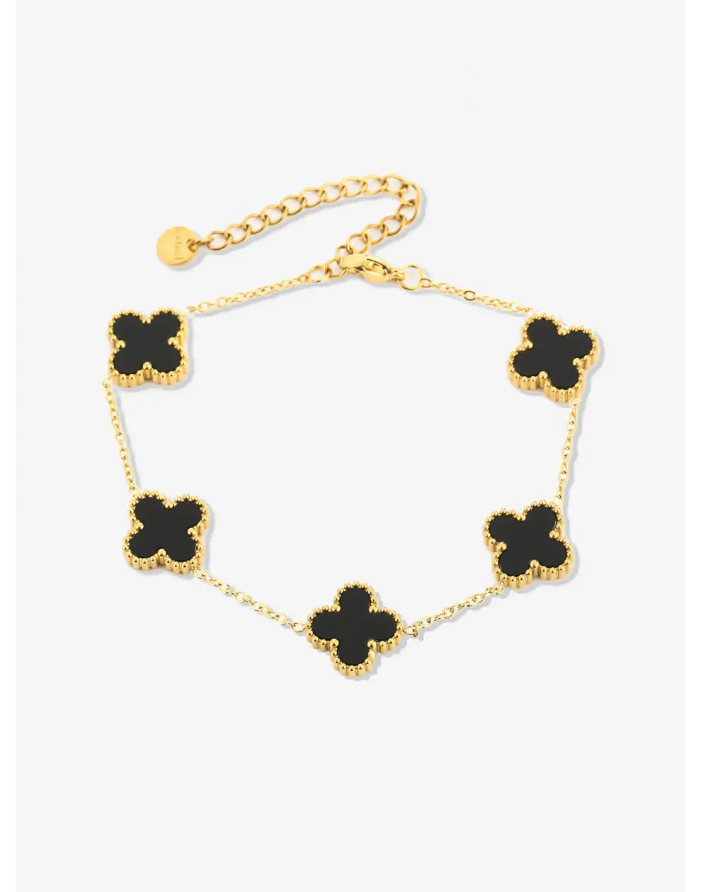 BRACELET À QUINTE FEUILLES DE TRÈFLE