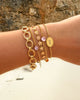 Bracelet en pierre de naissance en forme de cœur