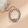 Bracelet en chaîne serpent noué