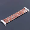 Bracelet en cuir avec cristaux en pierre naturelle