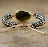 Bracelet manchette tressé en pierre naturelle