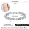 Bracelet de tennis avec cœur en cristal