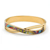 Bracelet géode charme doré