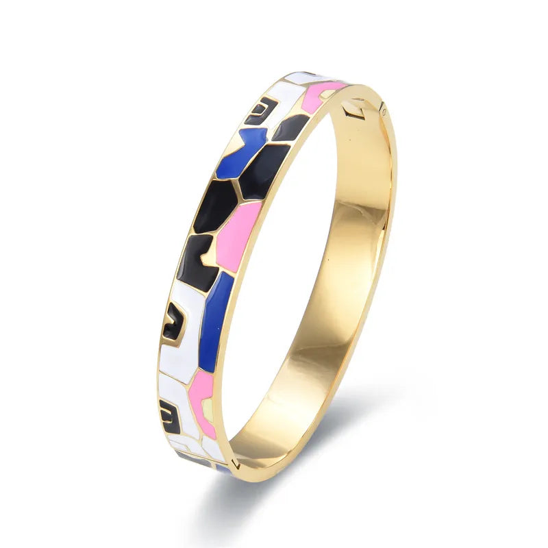 Bracelet géode charme doré