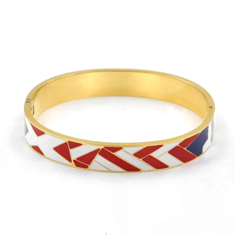 Bracelet géode charme doré