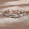 Bracelet en cristal nœud d'or