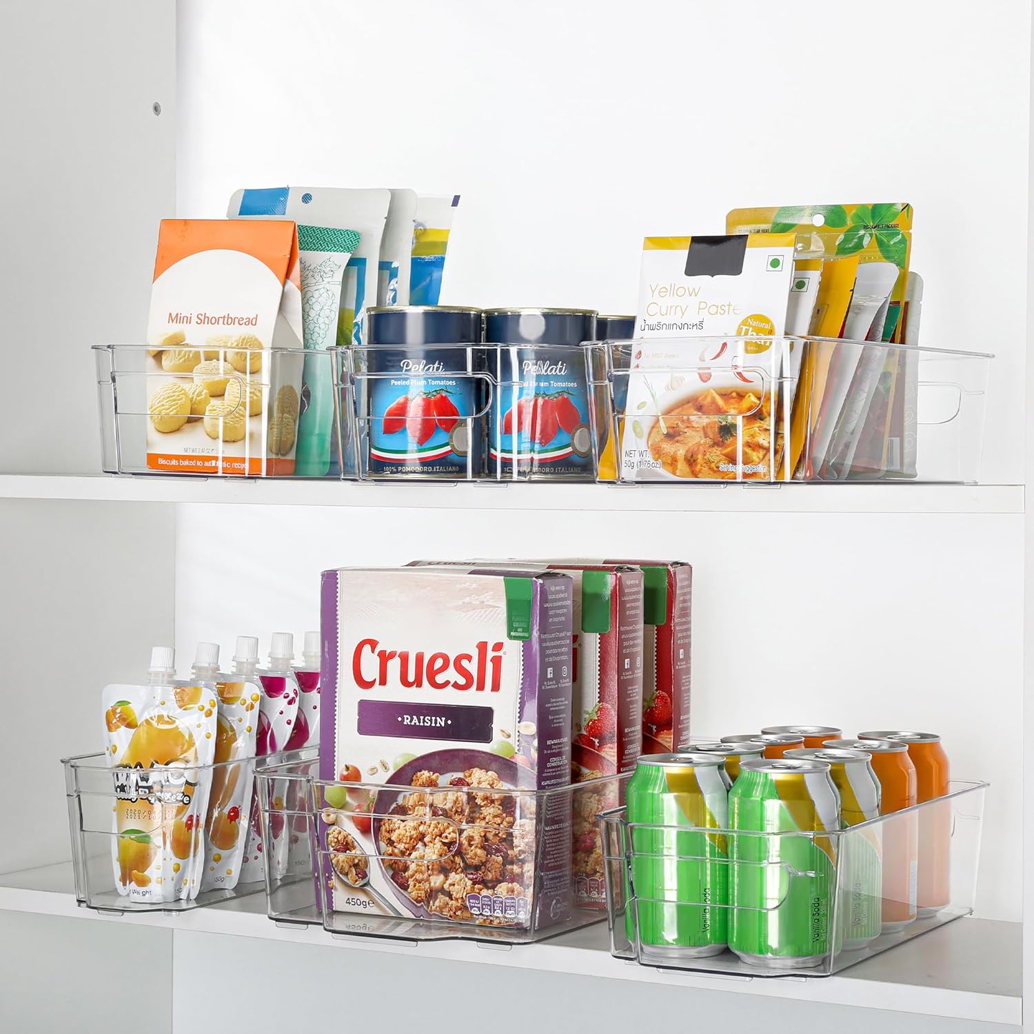 Boîtes de rangement transparentes pour le réfrigérateur (4 pièces) – CoolOrganize