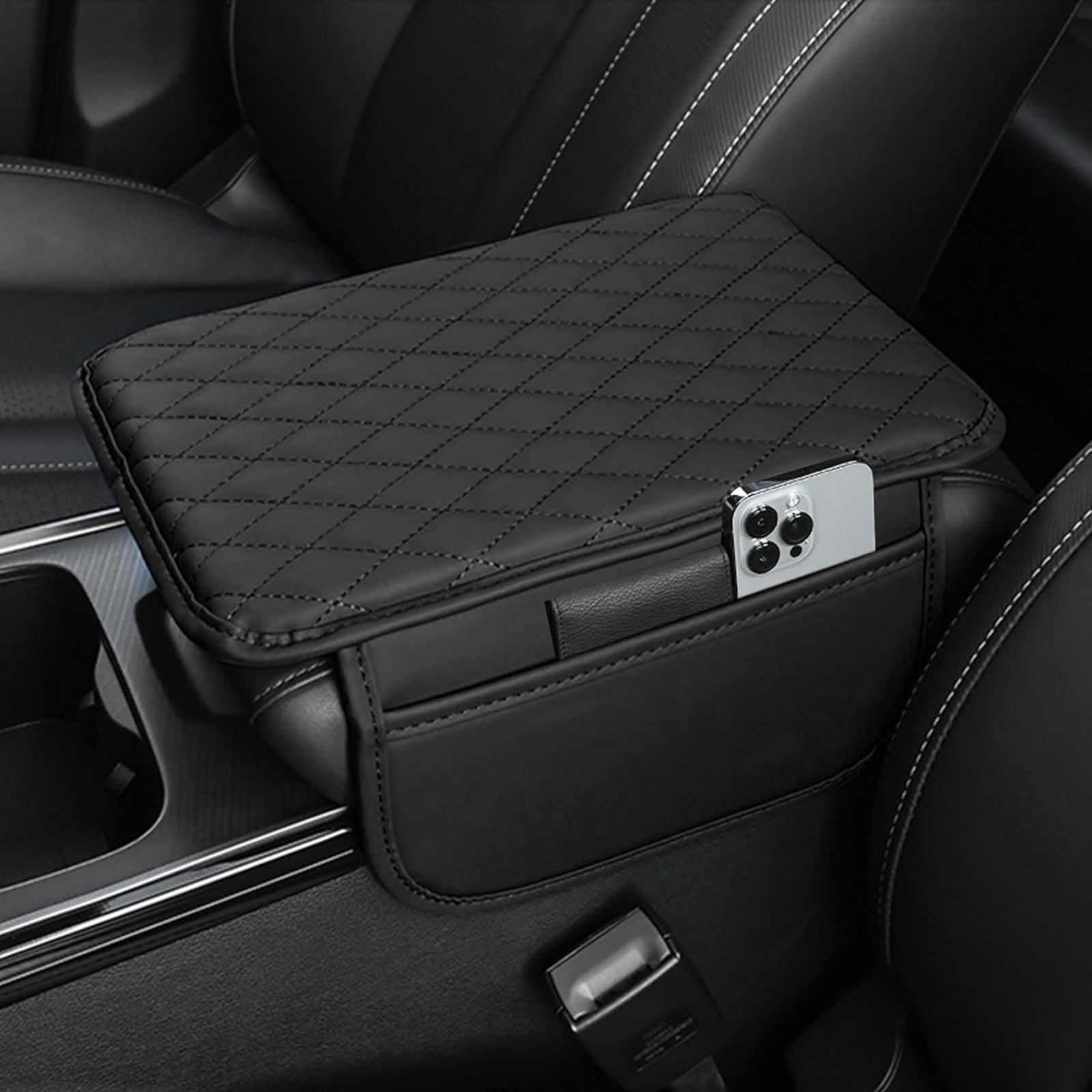Tapis de bras en PU cuir pour voiture