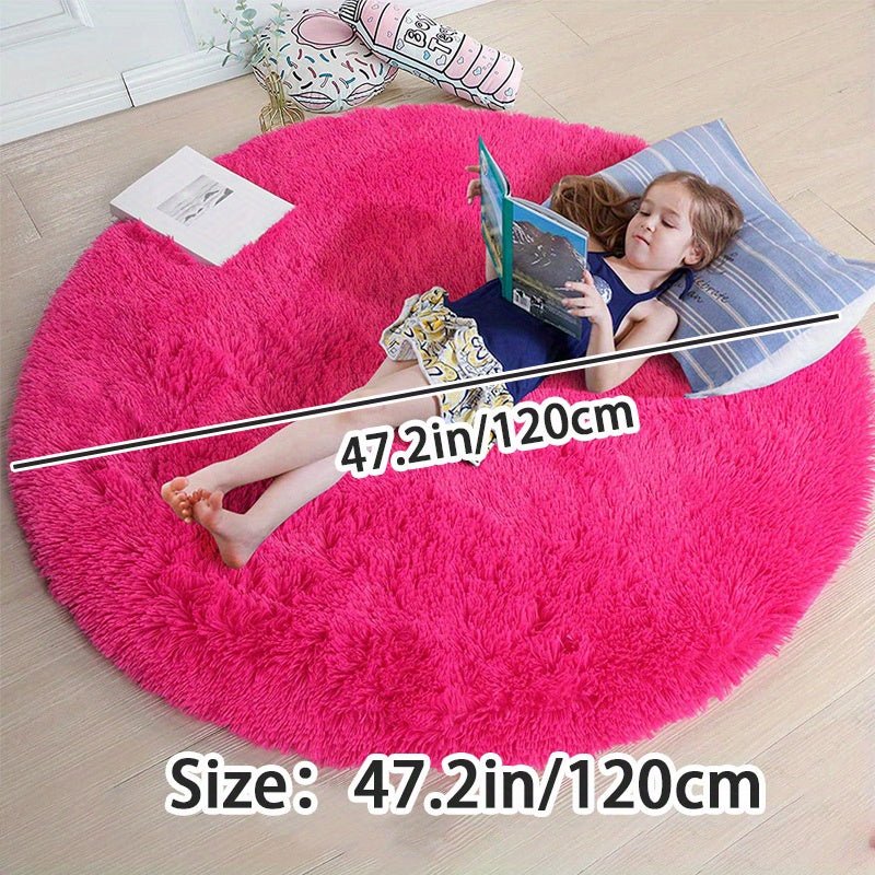 Tapis Ronde Fluffy - Clouda