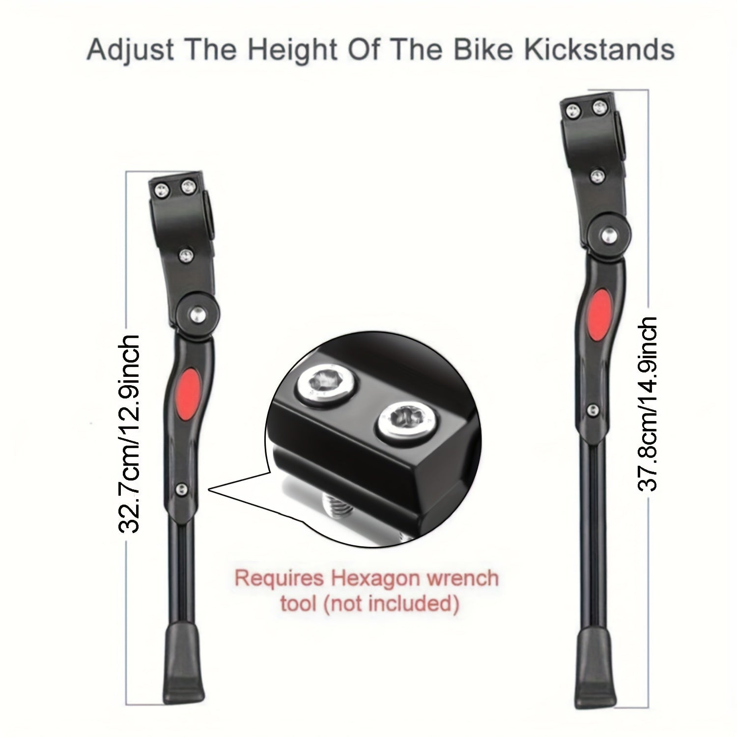 Support de vélo réglable – Support latéral robuste pour un stationnement stable