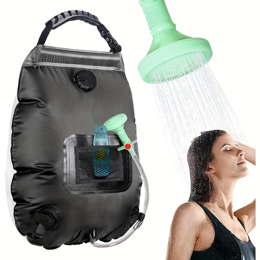 SunnyFlow Sac de Douche Solaire – Pratique, Étanche et Avec Thermomètre