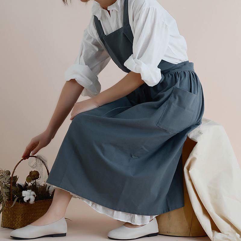 Tablier en coton imperméable avec poches pratiques – ChefMate