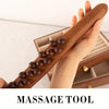 Bâton de Massage en Bois avec 31 Perles – Détente Musculaire Profonde